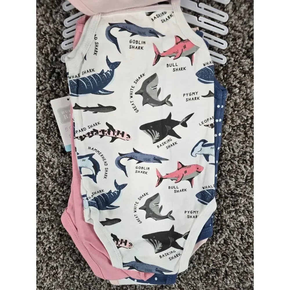 Hudson Baby infant girl Sz 0-3M sleeveless bodysuits in a 